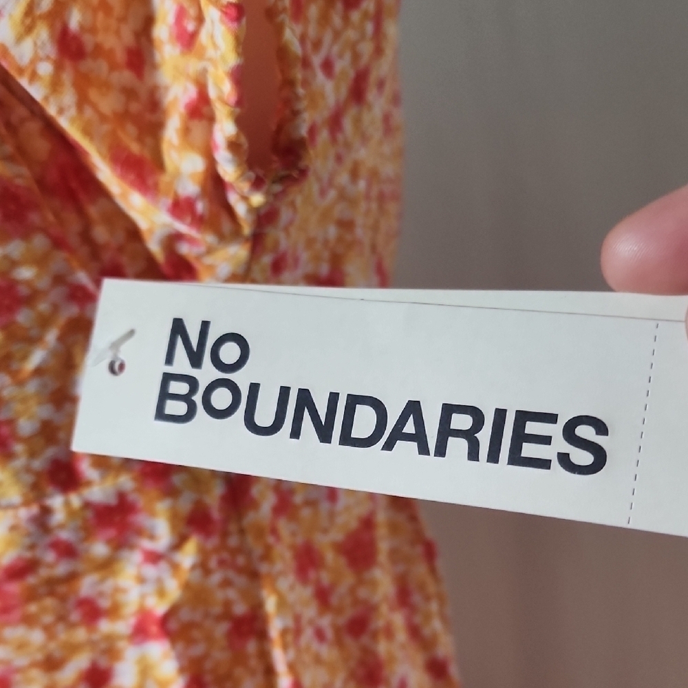 No Boundaries Floral Mini Dress - Orange and Pink - Picture 2 of 6